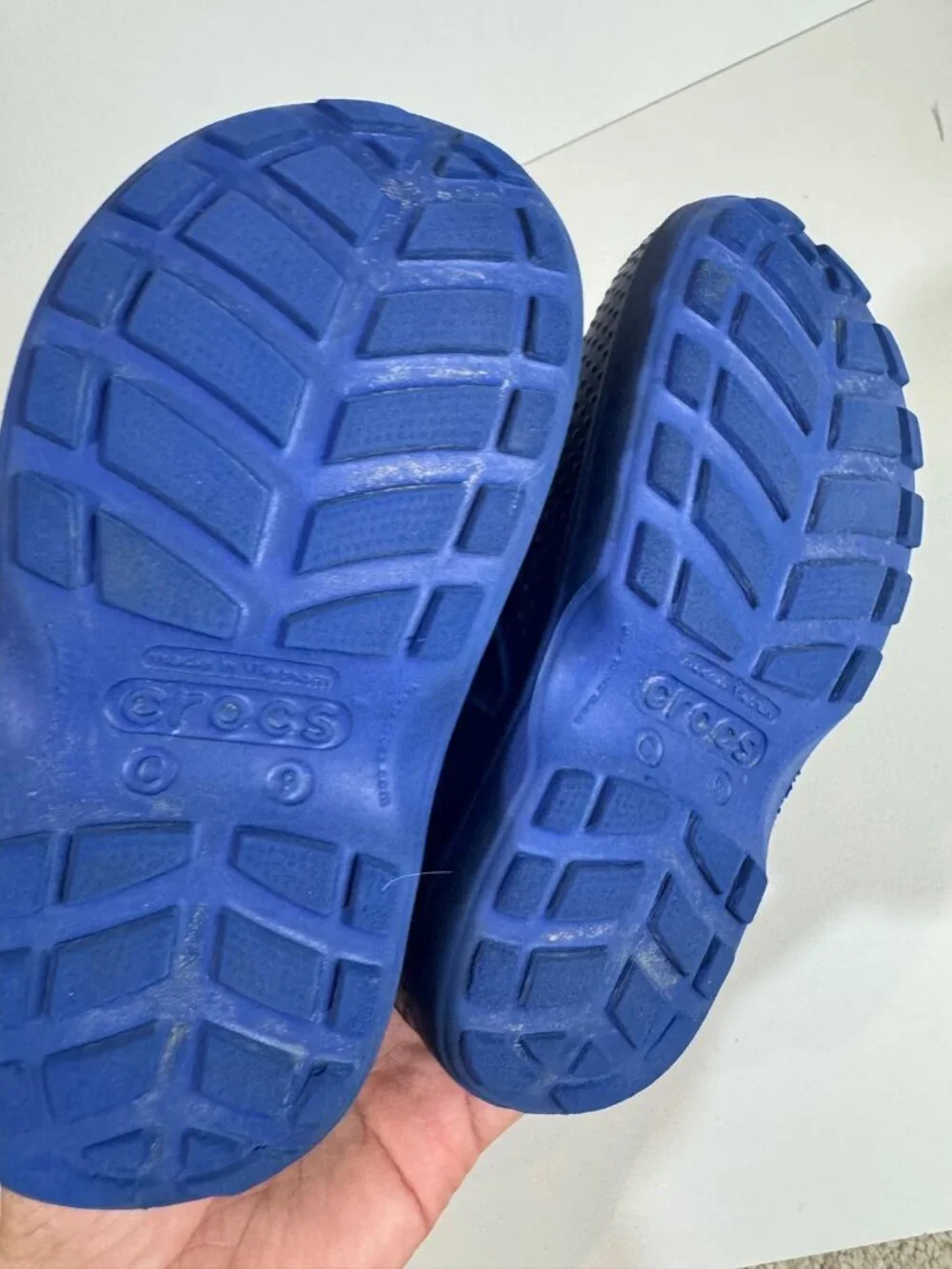 Crocs Rain Boots Handle It Blue Boys Girls Kids 9 C9 Waterproof Outdoor School